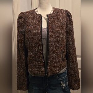 Nordstrom Textured Brown Blazer
